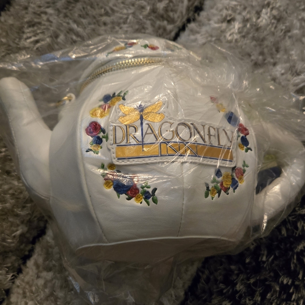 Loungefly White Teapot with Floral Accents